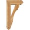 Ekena Millwork Olympic Arts and Crafts Rough Sawn Bracket w/ Offset Brace, Western Red Cedar, 6"W x 16"D x 28"H BKT0604X16X28OLY03RWR - alternate 3